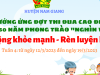 Thiếu nhi Nam Giang hưởng ứng Tuần 4 với...